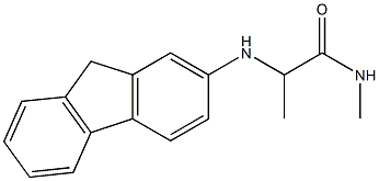 2-(9H-fluoren-2-ylamino)-N-methylpropanamide Struktur
