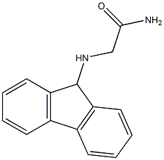 2-(9H-fluoren-9-ylamino)acetamide,,结构式