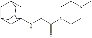 2-(adamantan-1-ylamino)-1-(4-methylpiperazin-1-yl)ethan-1-one Structure