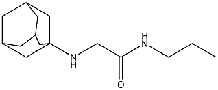 2-(adamantan-1-ylamino)-N-propylacetamide Structure