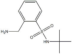 2-(aminomethyl)-N-(tert-butyl)benzenesulfonamide Structure