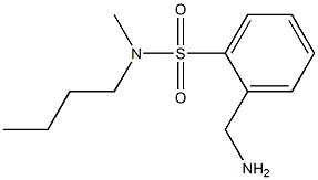 2-(aminomethyl)-N-butyl-N-methylbenzene-1-sulfonamide 结构式