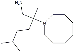 2-(azocan-1-yl)-2,5-dimethylhexan-1-amine,,结构式