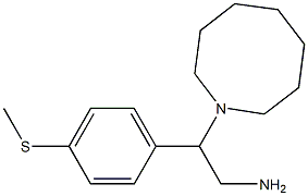 2-(azocan-1-yl)-2-[4-(methylsulfanyl)phenyl]ethan-1-amine 结构式