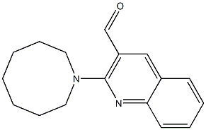 2-(azocan-1-yl)quinoline-3-carbaldehyde,,结构式
