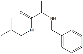 2-(benzylamino)-N-(2-methylpropyl)propanamide Struktur
