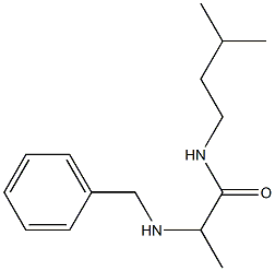 2-(benzylamino)-N-(3-methylbutyl)propanamide Structure