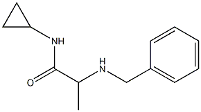 2-(benzylamino)-N-cyclopropylpropanamide 化学構造式