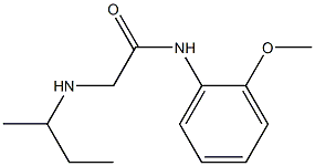 2-(butan-2-ylamino)-N-(2-methoxyphenyl)acetamide,,结构式