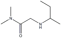 2-(butan-2-ylamino)-N,N-dimethylacetamide 化学構造式