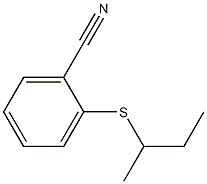 2-(butan-2-ylsulfanyl)benzonitrile 化学構造式