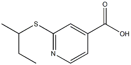 2-(butan-2-ylsulfanyl)pyridine-4-carboxylic acid Struktur