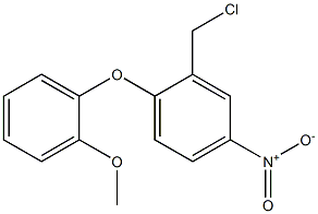 2-(chloromethyl)-1-(2-methoxyphenoxy)-4-nitrobenzene,,结构式