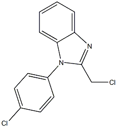 2-(chloromethyl)-1-(4-chlorophenyl)-1H-1,3-benzodiazole Structure