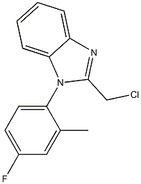 2-(chloromethyl)-1-(4-fluoro-2-methylphenyl)-1H-1,3-benzodiazole|