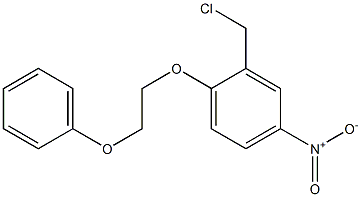 2-(chloromethyl)-4-nitro-1-(2-phenoxyethoxy)benzene Structure