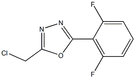 2-(chloromethyl)-5-(2,6-difluorophenyl)-1,3,4-oxadiazole Struktur