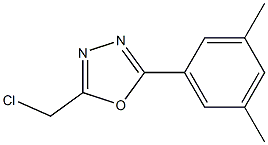 2-(chloromethyl)-5-(3,5-dimethylphenyl)-1,3,4-oxadiazole 化学構造式
