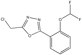 2-(chloromethyl)-5-[2-(difluoromethoxy)phenyl]-1,3,4-oxadiazole