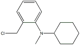 2-(chloromethyl)-N-cyclohexyl-N-methylaniline,,结构式
