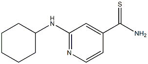 2-(cyclohexylamino)pyridine-4-carbothioamide,,结构式