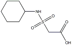 2-(cyclohexylsulfamoyl)acetic acid Struktur