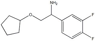 2-(cyclopentyloxy)-1-(3,4-difluorophenyl)ethanamine Struktur