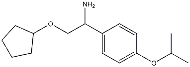 2-(cyclopentyloxy)-1-(4-isopropoxyphenyl)ethanamine Structure