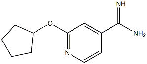 2-(cyclopentyloxy)pyridine-4-carboximidamide Struktur