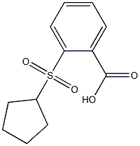 2-(cyclopentylsulfonyl)benzoic acid Struktur