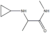 2-(cyclopropylamino)-N-methylpropanamide,,结构式