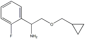 2-(cyclopropylmethoxy)-1-(2-fluorophenyl)ethan-1-amine Structure