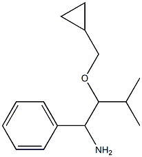 2-(cyclopropylmethoxy)-3-methyl-1-phenylbutan-1-amine Structure