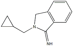 2-(cyclopropylmethyl)-2,3-dihydro-1H-isoindol-1-imine,,结构式