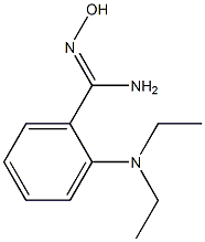 2-(diethylamino)-N'-hydroxybenzene-1-carboximidamide 化学構造式