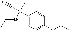 2-(ethylamino)-2-(4-propylphenyl)propanenitrile,,结构式