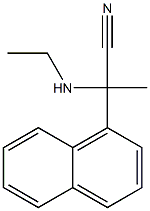 2-(ethylamino)-2-(naphthalen-1-yl)propanenitrile