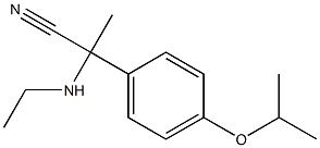 2-(ethylamino)-2-[4-(propan-2-yloxy)phenyl]propanenitrile|