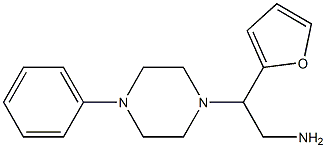 2-(furan-2-yl)-2-(4-phenylpiperazin-1-yl)ethan-1-amine Structure