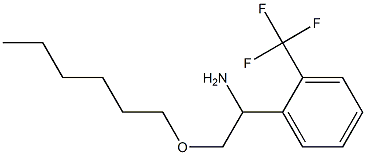 2-(hexyloxy)-1-[2-(trifluoromethyl)phenyl]ethan-1-amine 结构式