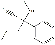 2-(methylamino)-2-phenylpentanenitrile Structure