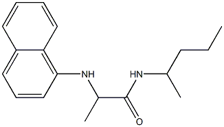 2-(naphthalen-1-ylamino)-N-(pentan-2-yl)propanamide Structure