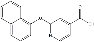 2-(naphthalen-1-yloxy)pyridine-4-carboxylic acid Structure