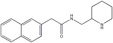 2-(naphthalen-2-yl)-N-(piperidin-2-ylmethyl)acetamide Structure