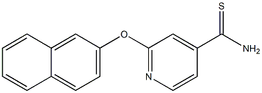 2-(naphthalen-2-yloxy)pyridine-4-carbothioamide 结构式