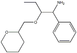 2-(oxan-2-ylmethoxy)-1-phenylbutan-1-amine,,结构式