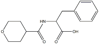 2-(oxan-4-ylformamido)-3-phenylpropanoic acid Struktur