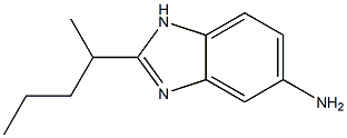 2-(pentan-2-yl)-1H-1,3-benzodiazol-5-amine 结构式