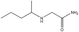 2-(pentan-2-ylamino)acetamide 化学構造式