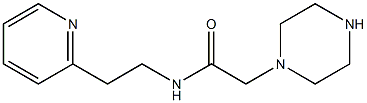 2-(piperazin-1-yl)-N-[2-(pyridin-2-yl)ethyl]acetamide,,结构式